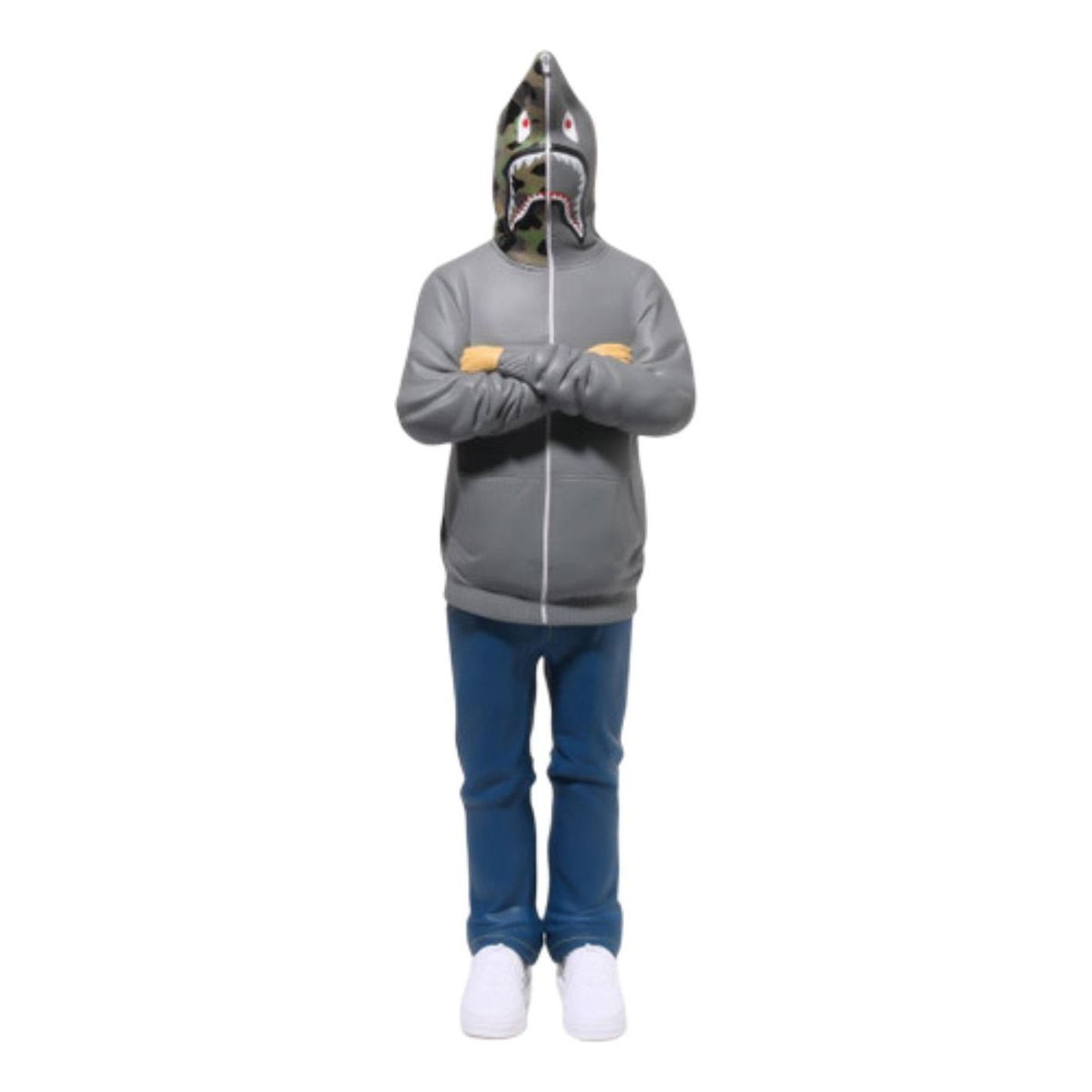 A Bathing Ape Shark Figure 'Grey' 1J80-185-001-GRY