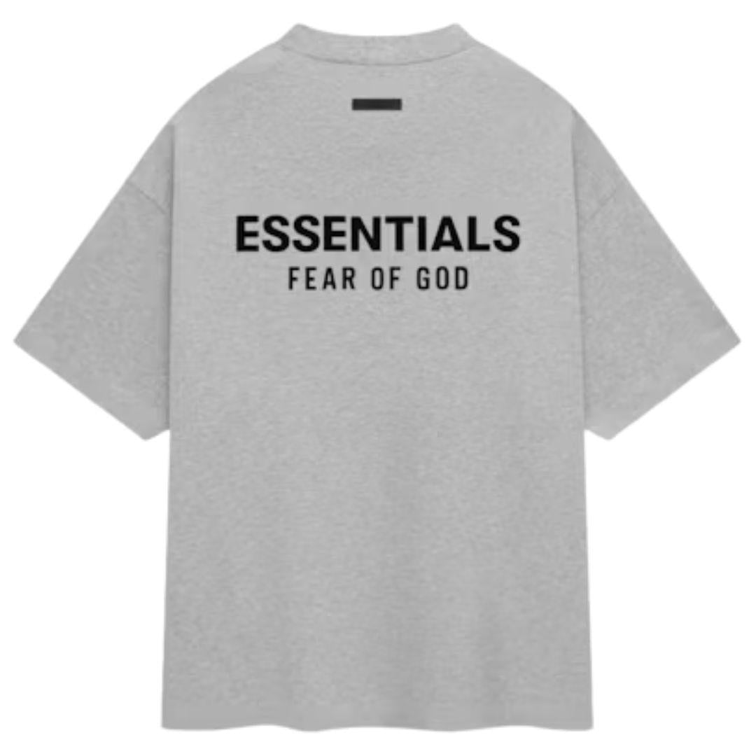 ESSENTIALS FOG T-SHIRT LIGHT HEATHER OATMEAL FW24