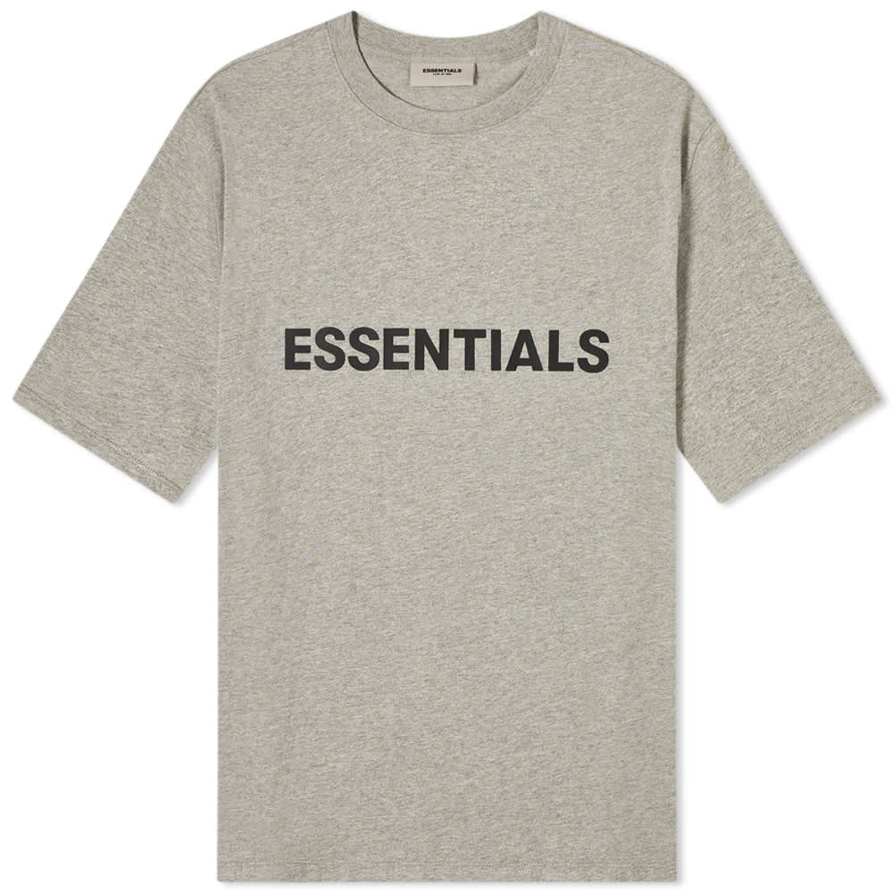 ESSENTIALS FOG TEE DARK HEATHER GREY