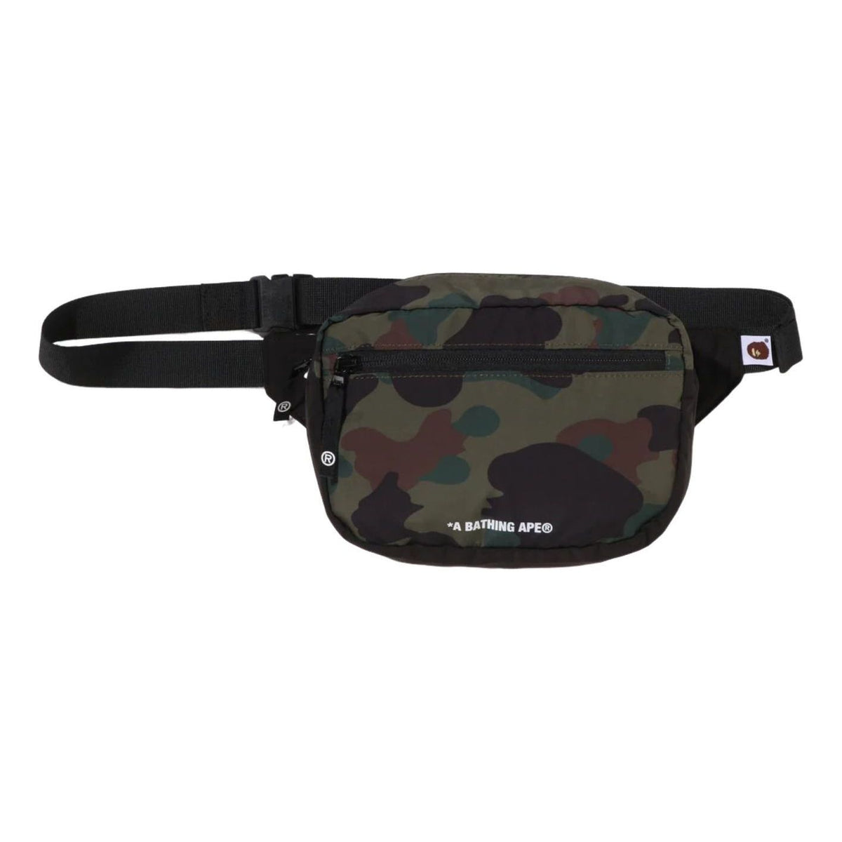 A Bathing Ape 1st Camo Packable Waist Back M Travel 'Green' 0ZXBGMX00290QGRX