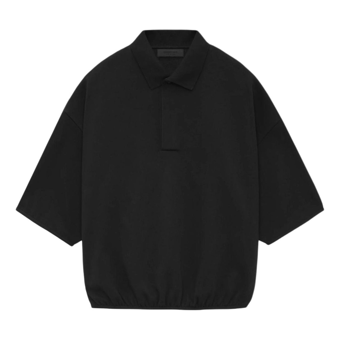 Fear of God Essentials SS24 3/4 Sleeve Polo Shirt 'Black' 192SU244400F