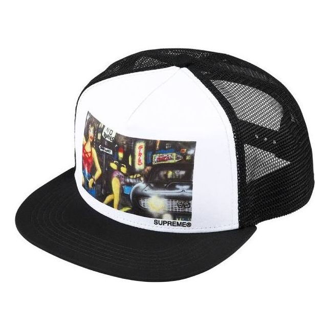 Supreme x Lady Pink Mesh Back 5-Panel 'Black White' SUP-FW21-066