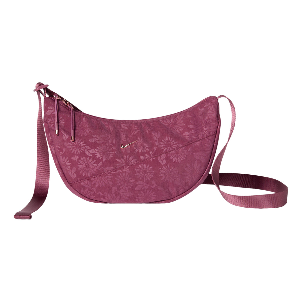 Nike Aura Floral Crescent 4L Crossbody Bag 'Pink Smoke ROSE GOLD BRL' IQ1268-654