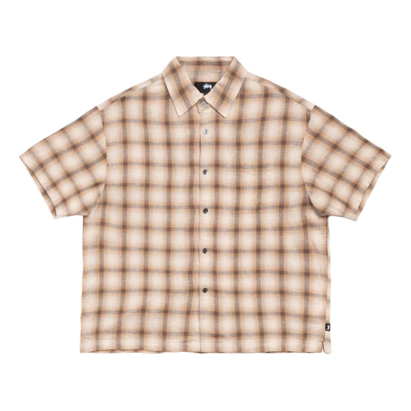 Stussy Liam SS Plaid Shirt 'Brown' 1110385-BROW