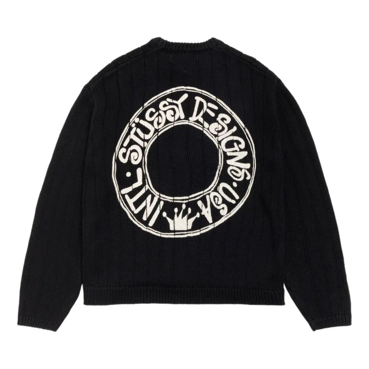 Stussy Buana Logo Sweater 'Black' 117294-BLAC