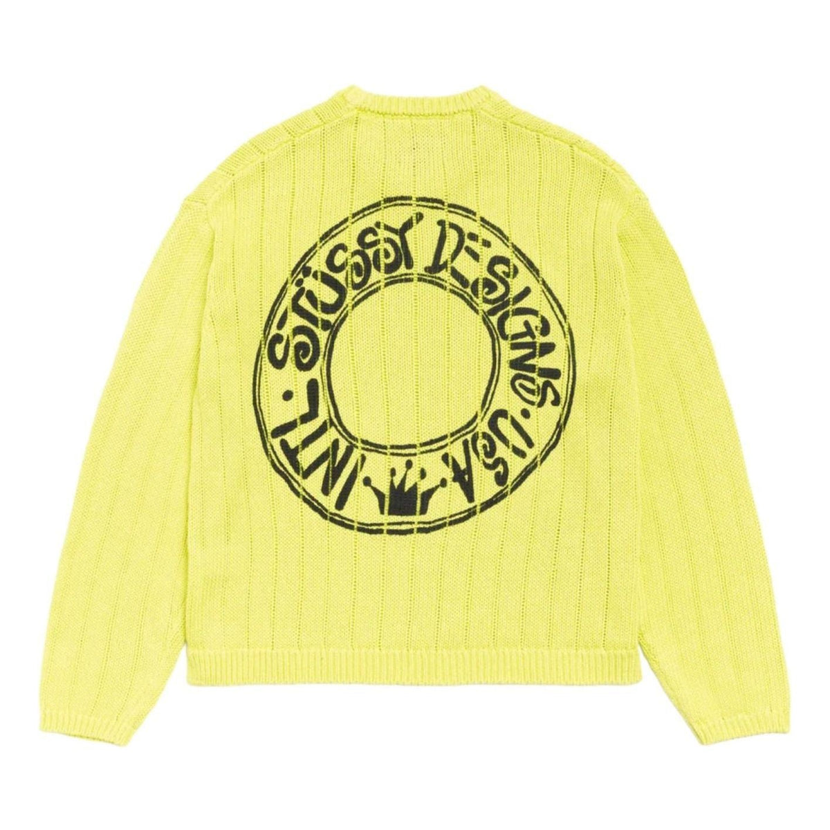 Stussy Buana Logo Sweater 'Lime' 117294-LIME