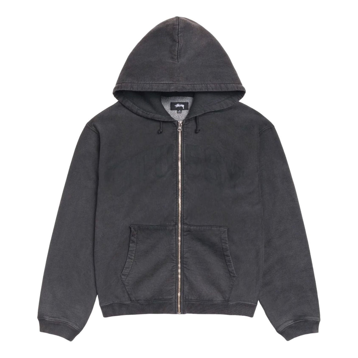 Stussy Faded Graphic Zip Hoodie 'Washed Black' 118553-WABL