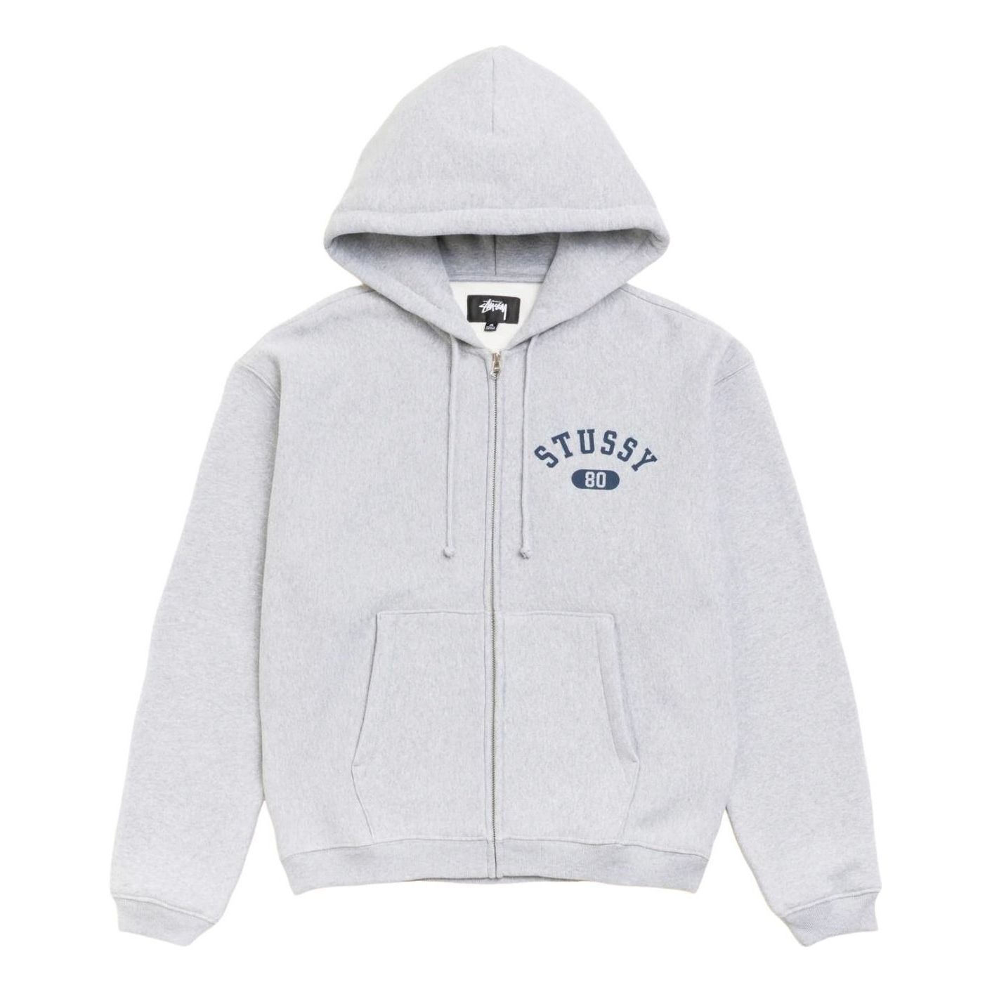 Stussy Varsity Zip Hoodie 'Grey Heather' 118589-GHEA