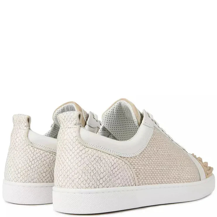 Christian Louboutin Louis Junior Spikes Canvas Sneakers