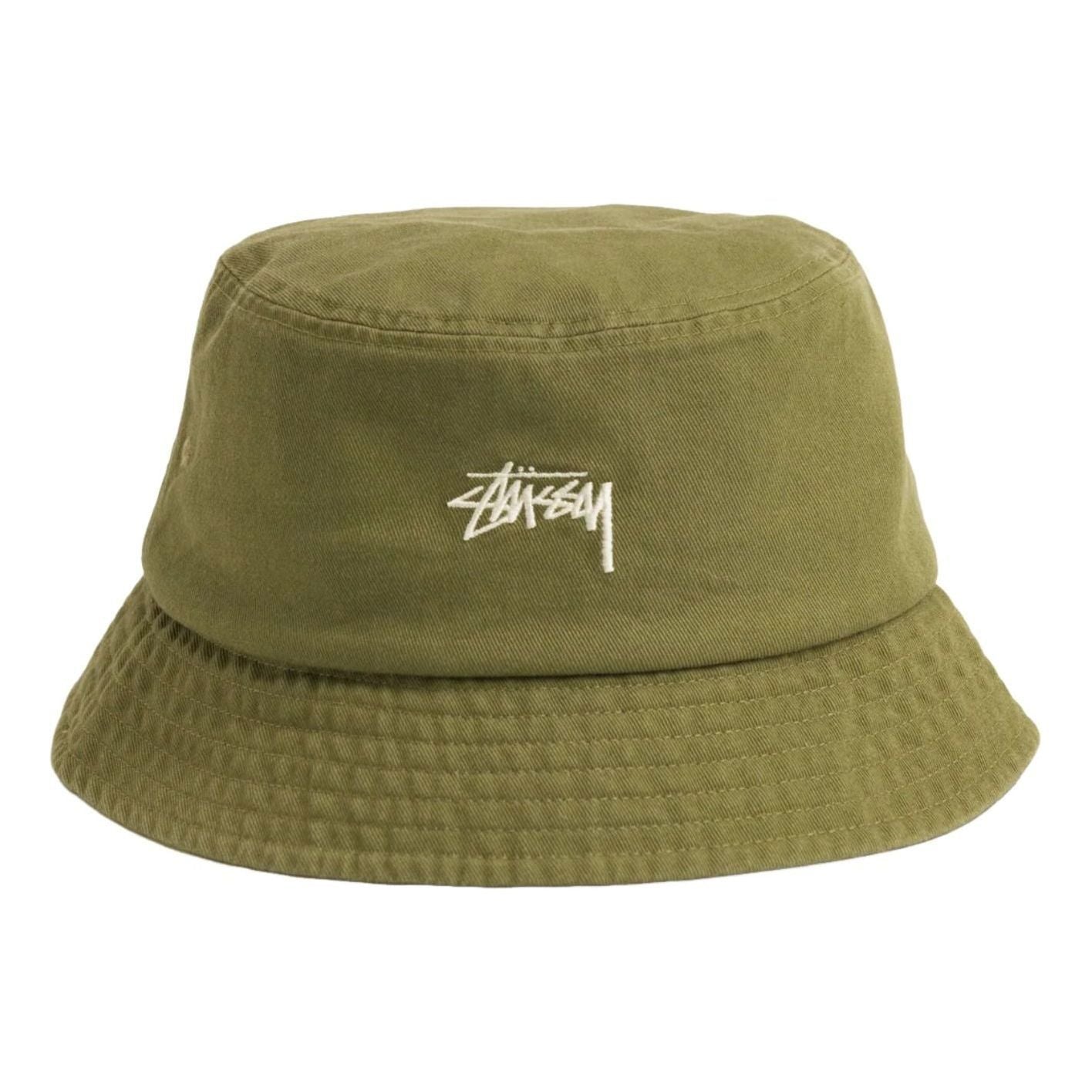 Stussy Stock Bucket Hat 'Olive' 1321290-OLIV