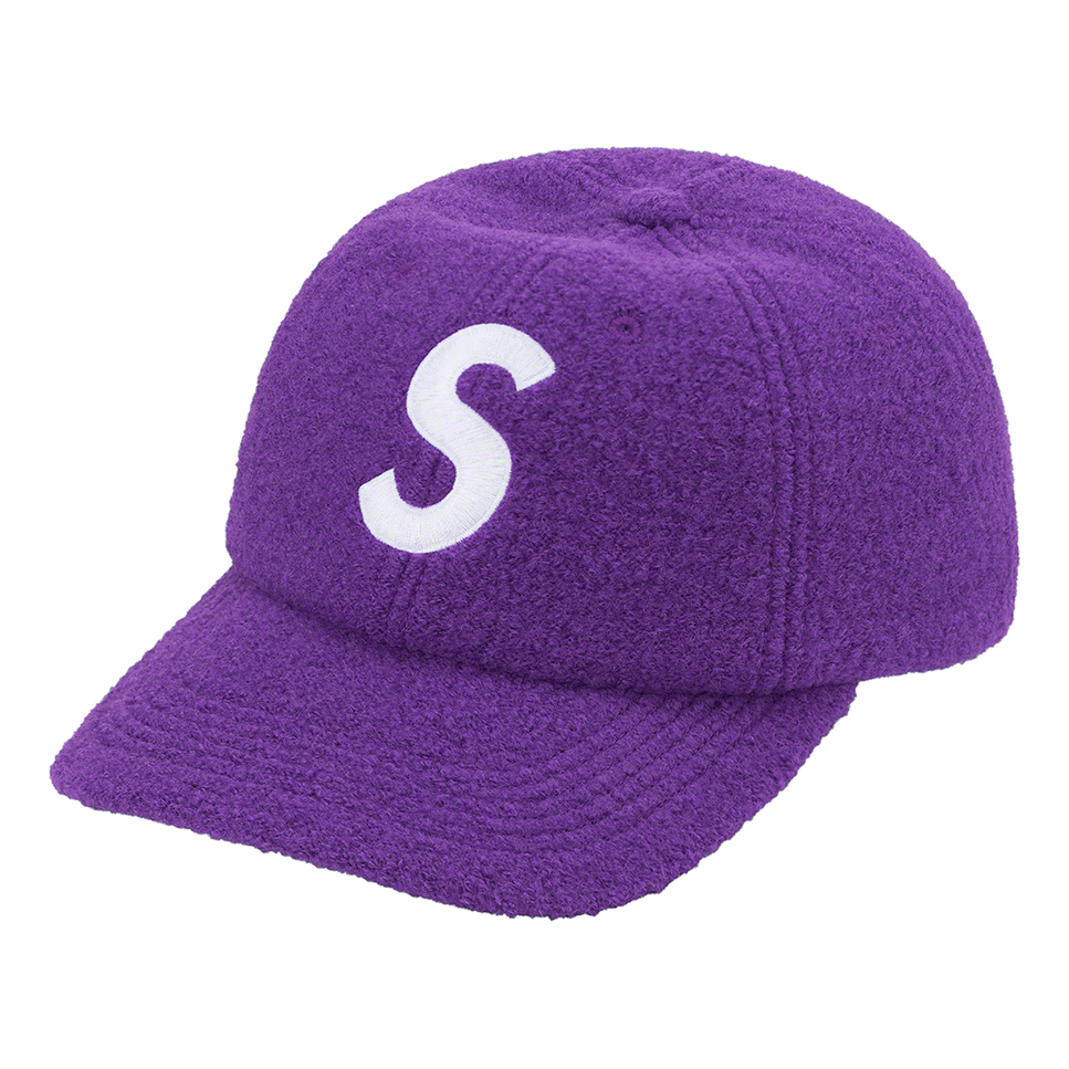 Supreme Boiled Wool S Logo 6-Panel 'Purple White' SUP-FW22-1038