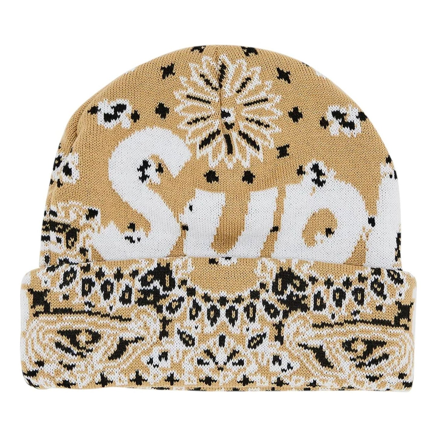 Supreme Bandana Big Logo Beanie 'Tan' FW24BN61-TAN