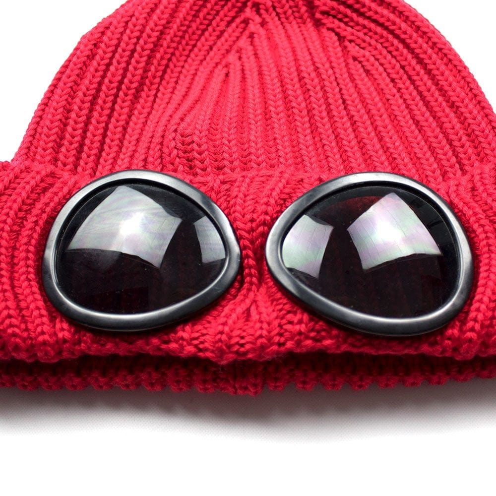 CP Company Goggle Winter Beanie Red