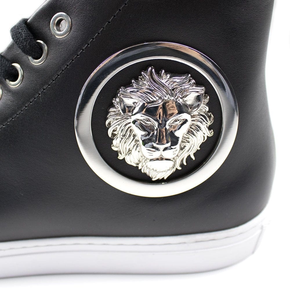 Versace Versus High Top Lion Head Sneaker Black