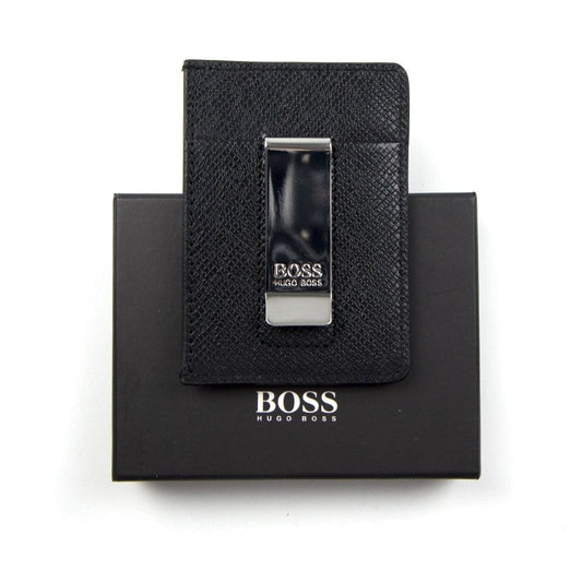 Hugo Boss Money Clip Card Holder Black