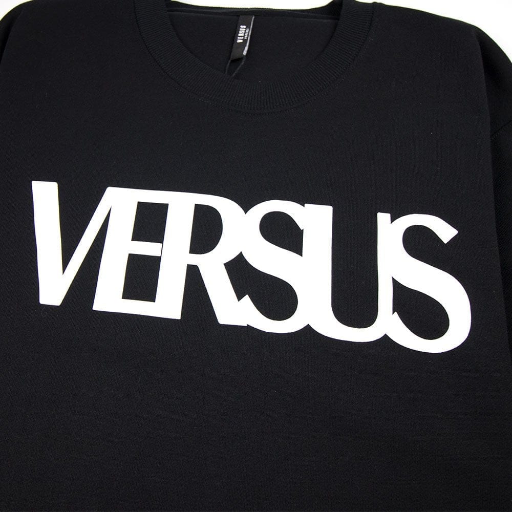 Versace Versus Large Versus Logo Sweatshirt Black