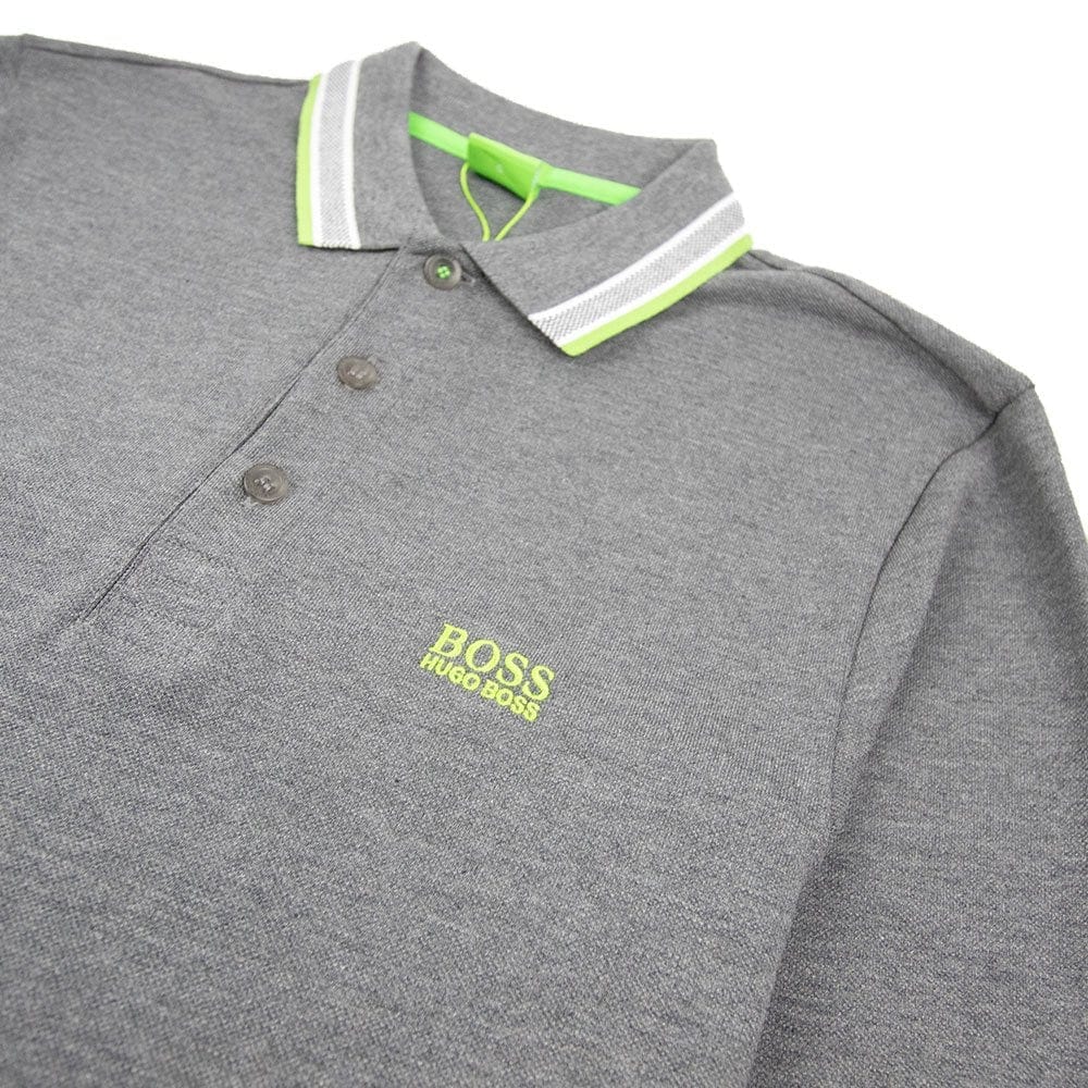 Hugo Boss Plisy 1 Long Sleeve Polo Dark Grey/Green