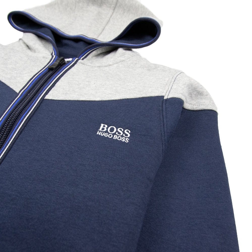 Hugo Boss Kids Full Suit Fleece Navy/Grey