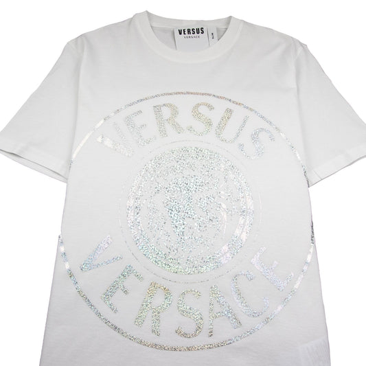 Versace Versus Foil Lion Tee White