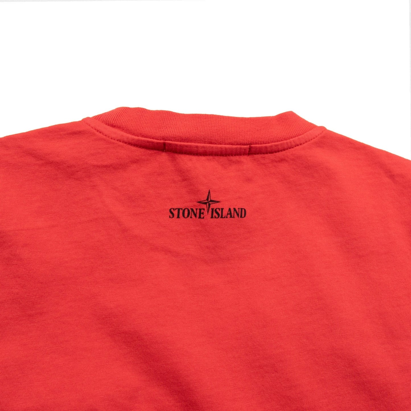Stone Island Junior Compass Pocket T-Shirt Red