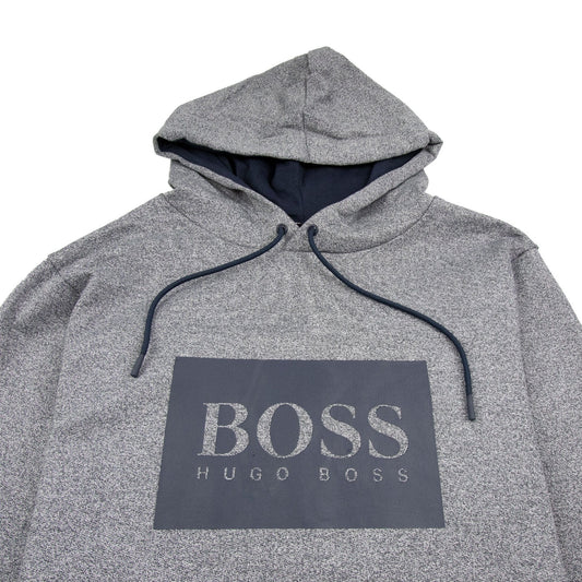Hugo Boss Heritage Logo Hoody Light Grey