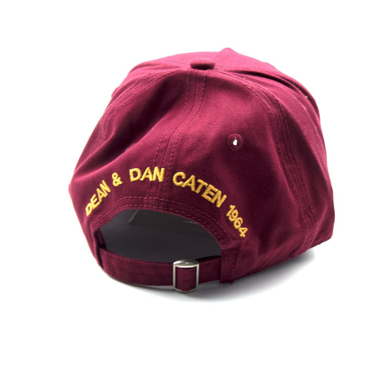Dsquared2 DSQ2 Low Speed Parachute Cap Burgundy