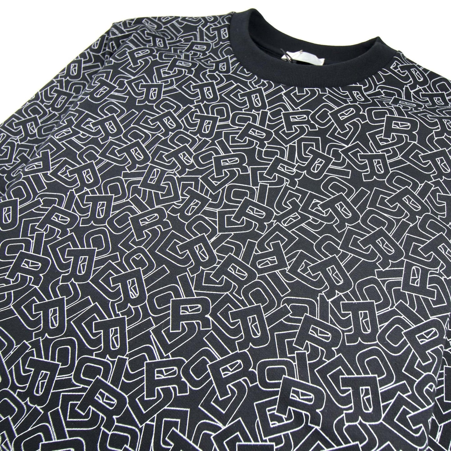 Christian Dior Letters All Over Print Sweatshirt Black