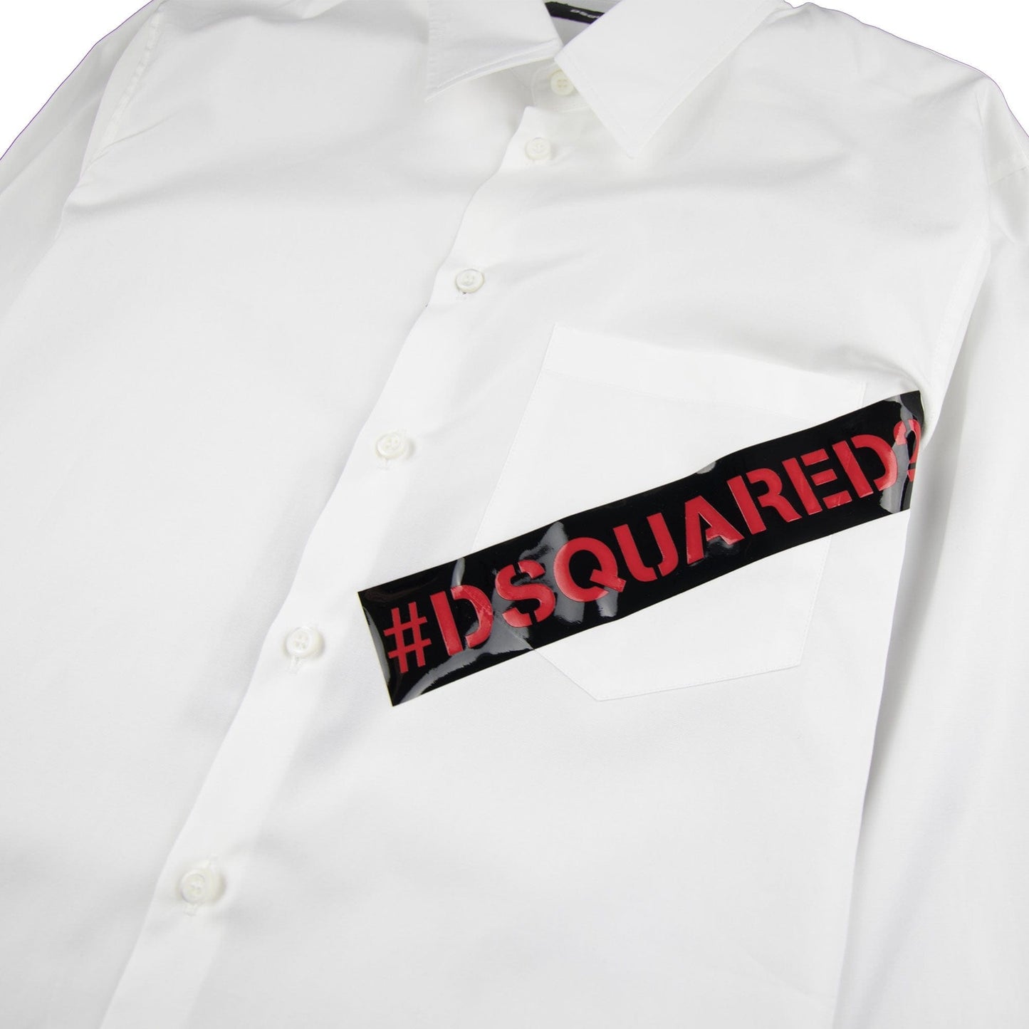 Dsquared2 Tape Pocket Shirt White
