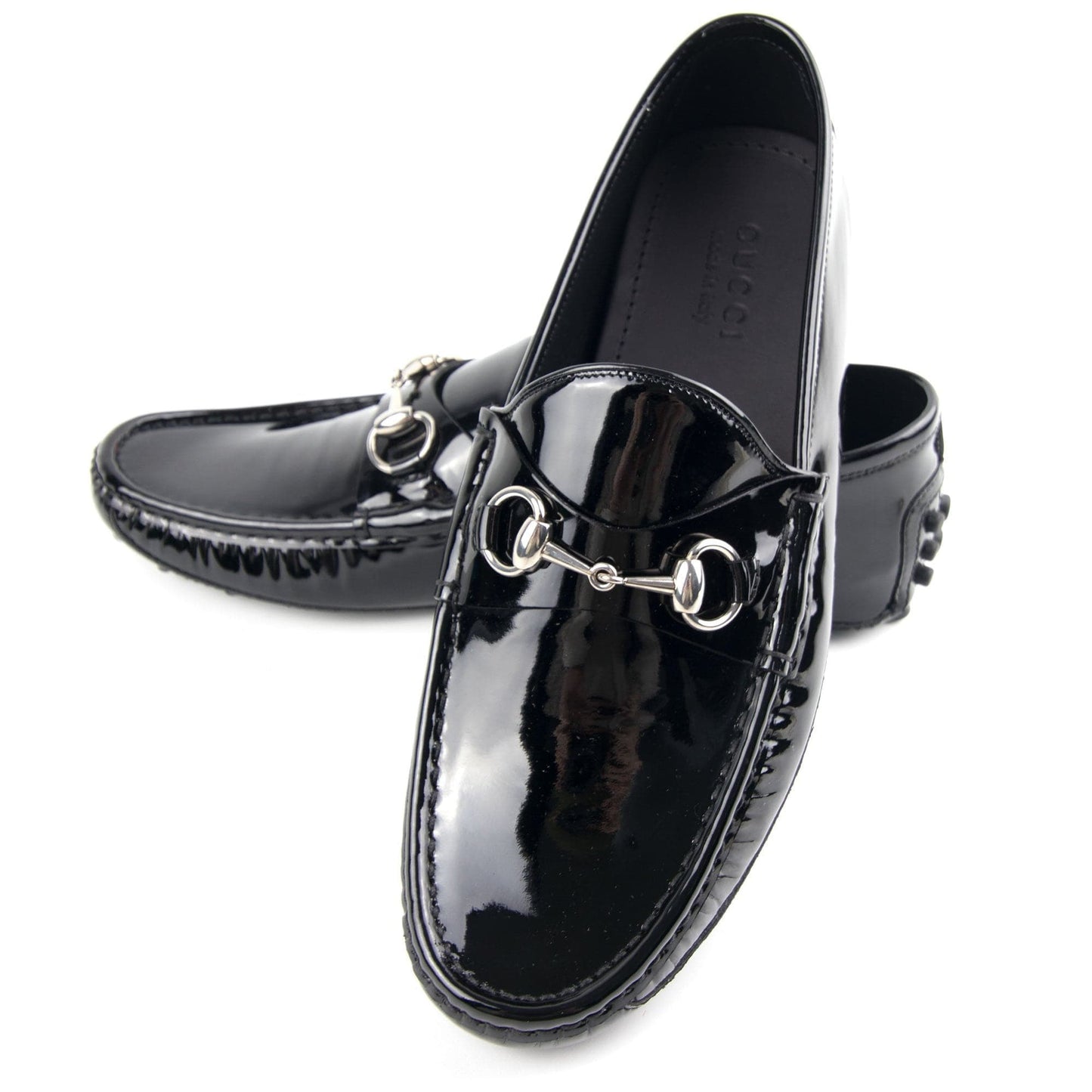 Gucci Vernice Crystal Loafer Black