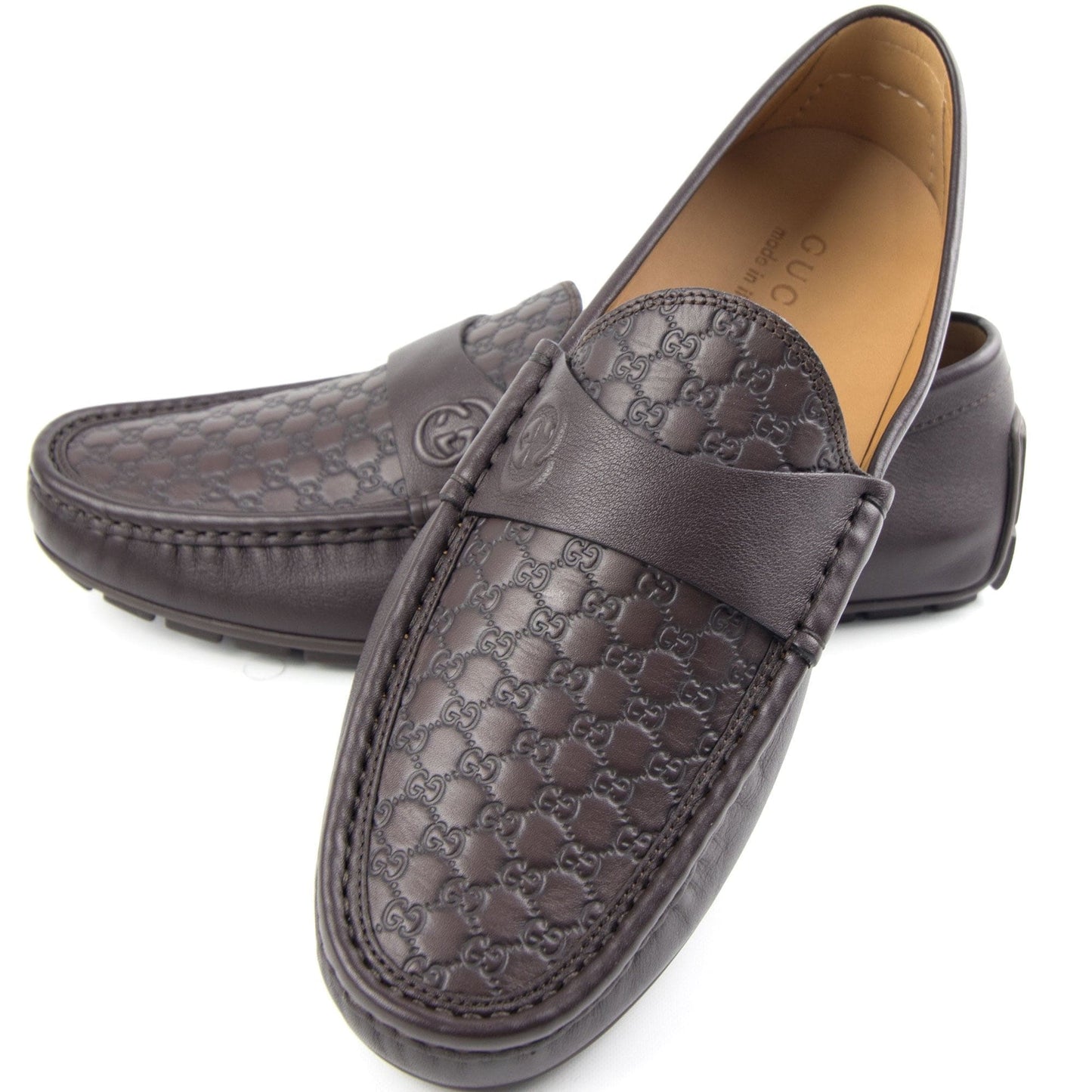 Gucci Microsoft GG Driver Loafer Brown