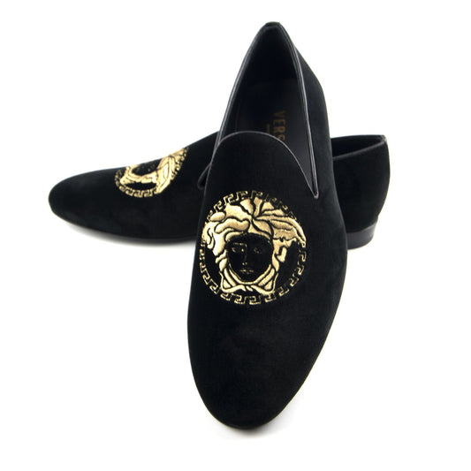 Versace Medusa Loafer Velour Black