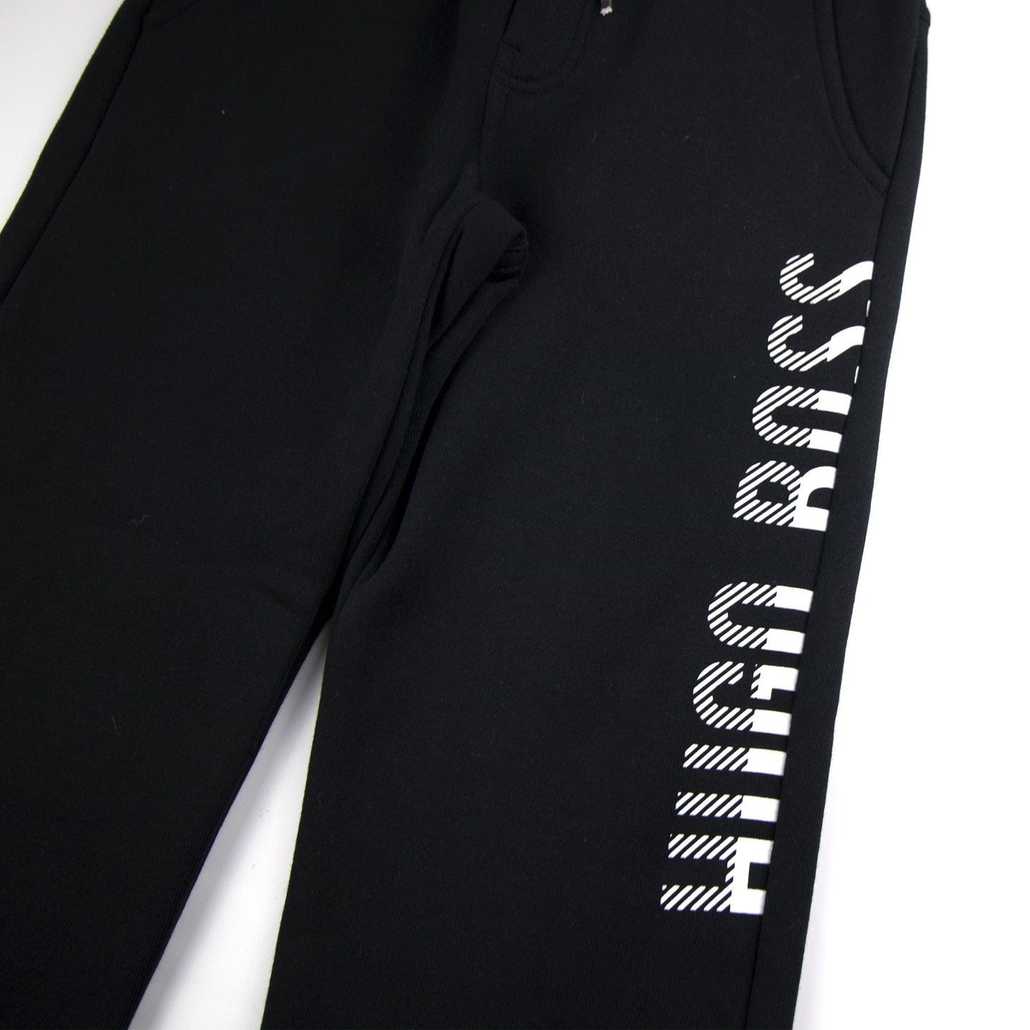 Hugo Boss Kids Side Logo Tracksuit Bottoms Black