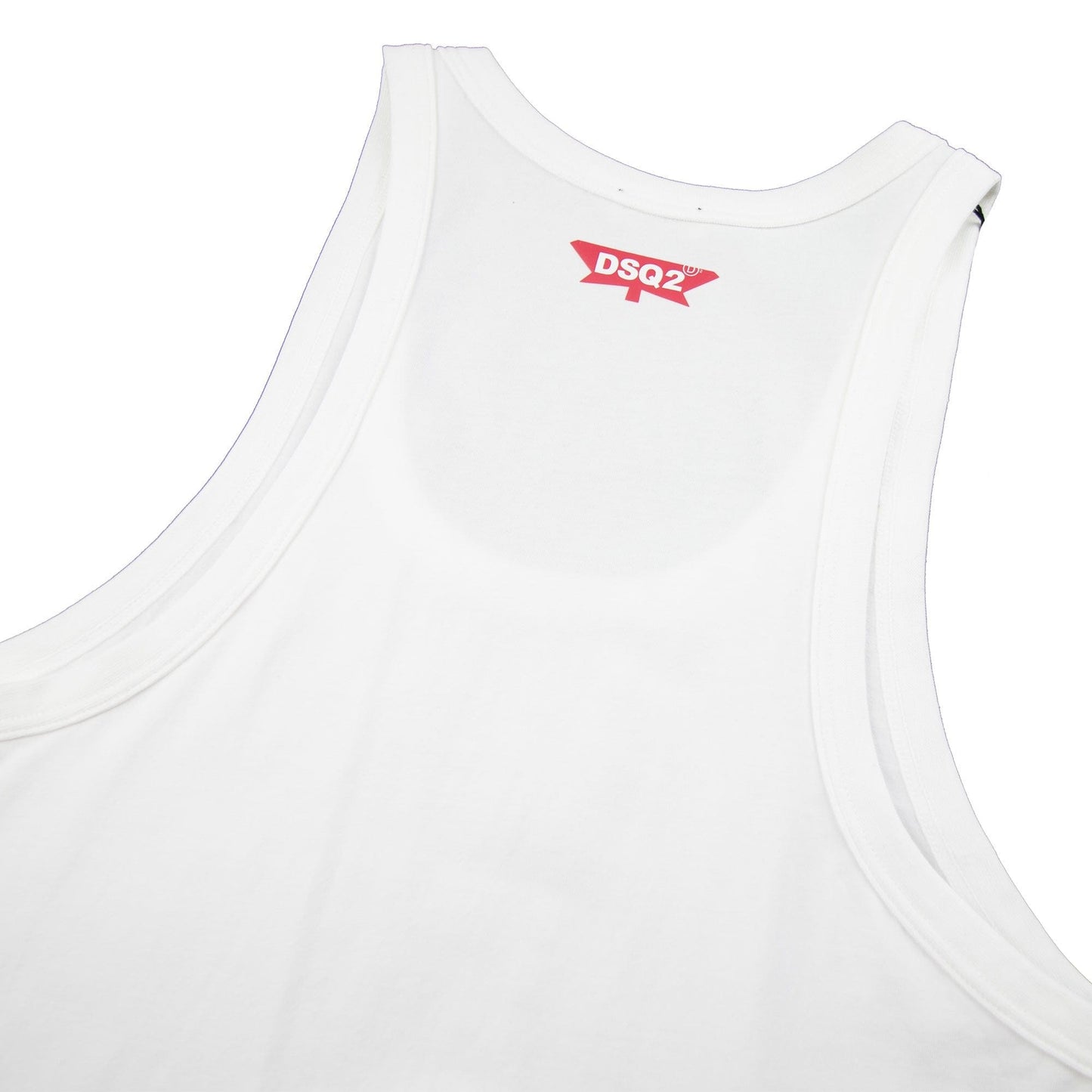 Dsquared2 Underwear Vest Leaf Logo White