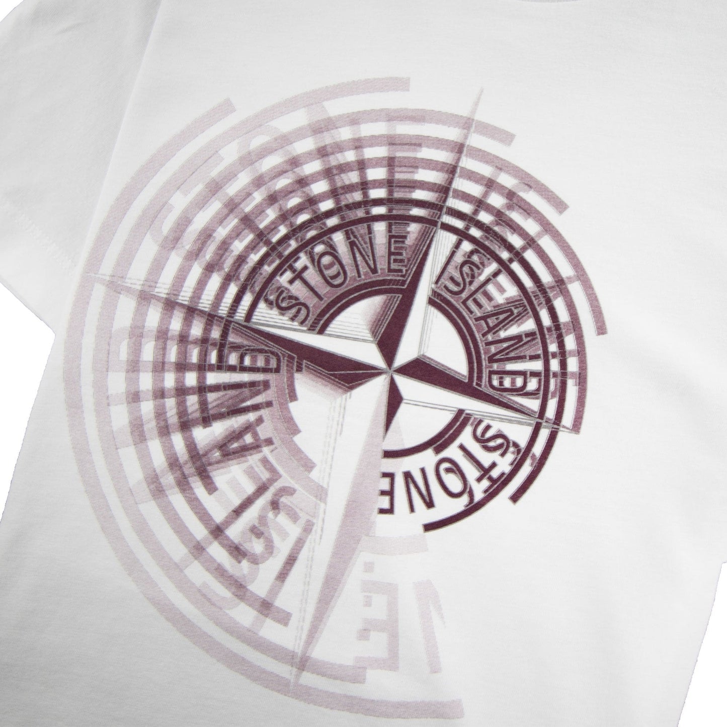 Stone Island Junior Spiral Compass T-Shirt White