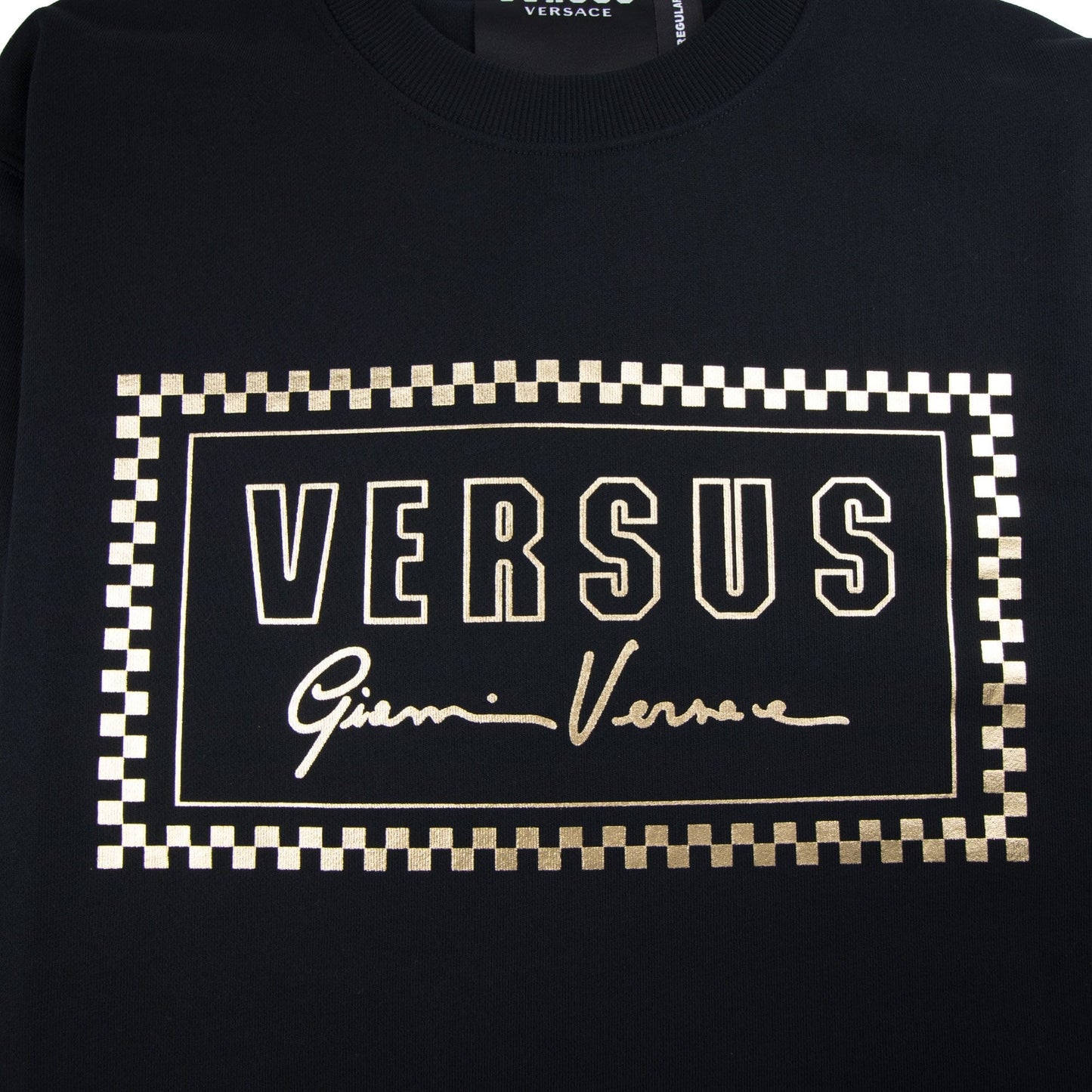 Versace Versus 90's Foil Logo Sweatshirt Black/Gold