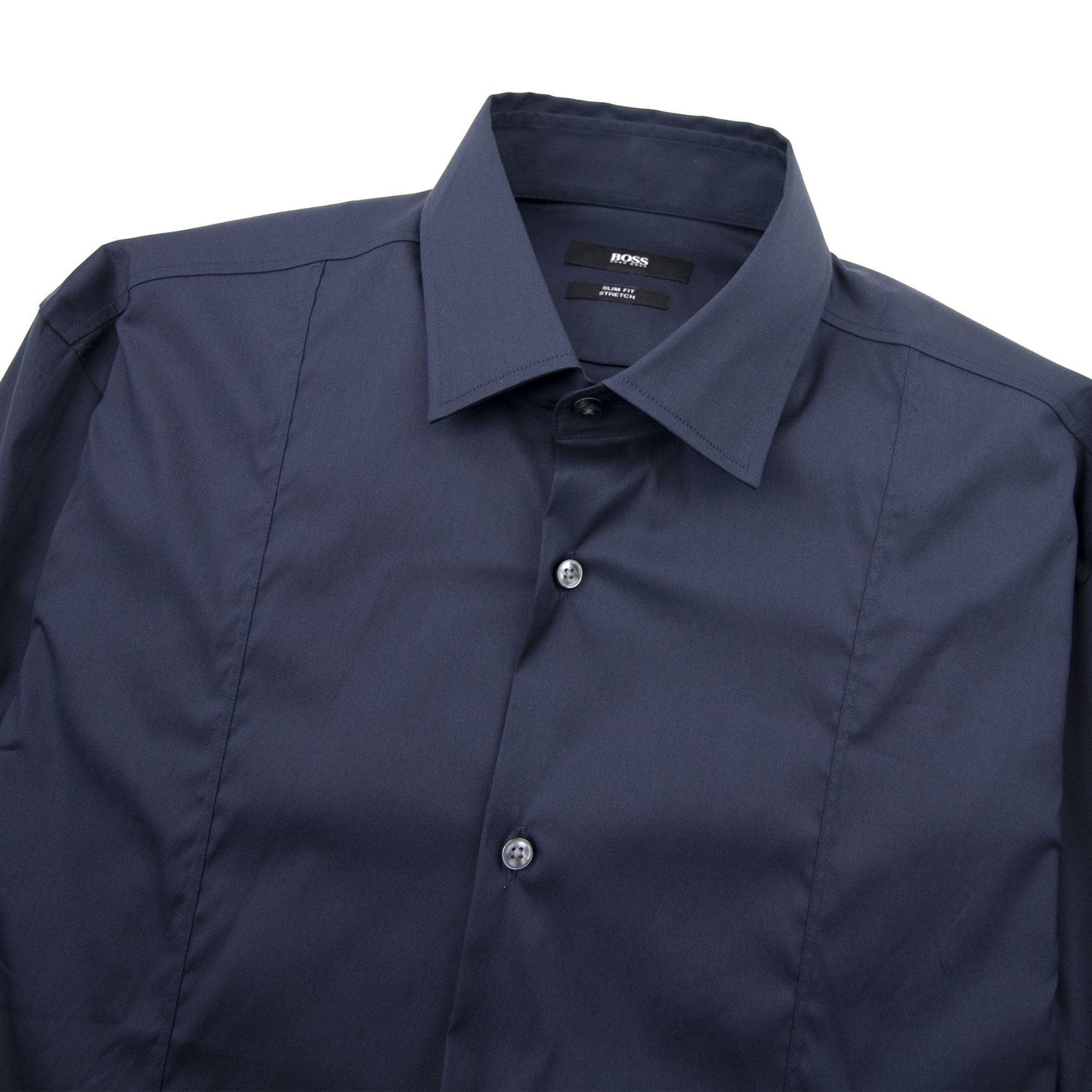 Hugo Boss Slim Fit Stretch Shirt Navy