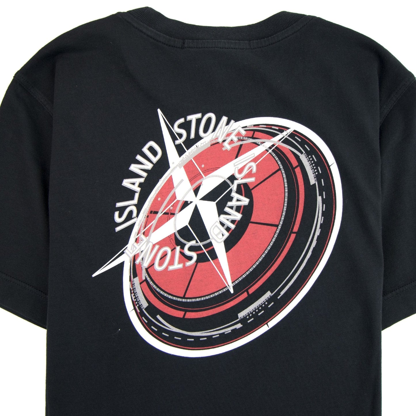 Stone Island Junior Back Logo T-Shirt Black V0029