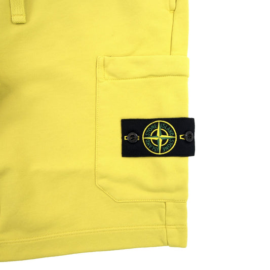 Stone Island 65860 Garment Dyed Shorts Yellow V0138