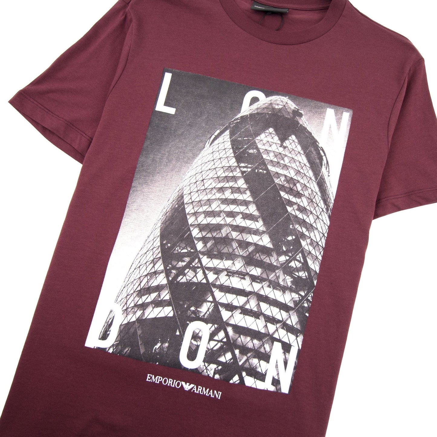 Armani Jeans City Logo London T-shirt Rosso Sangue 0347