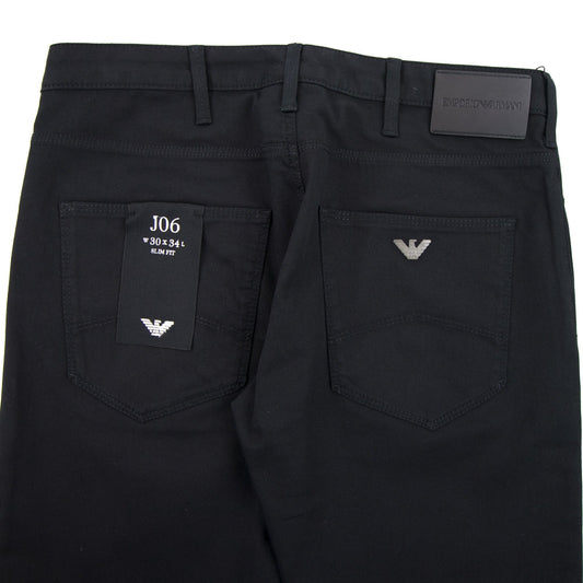 Armani Jeans J06 Slim Fit Chinos Nero 0999
