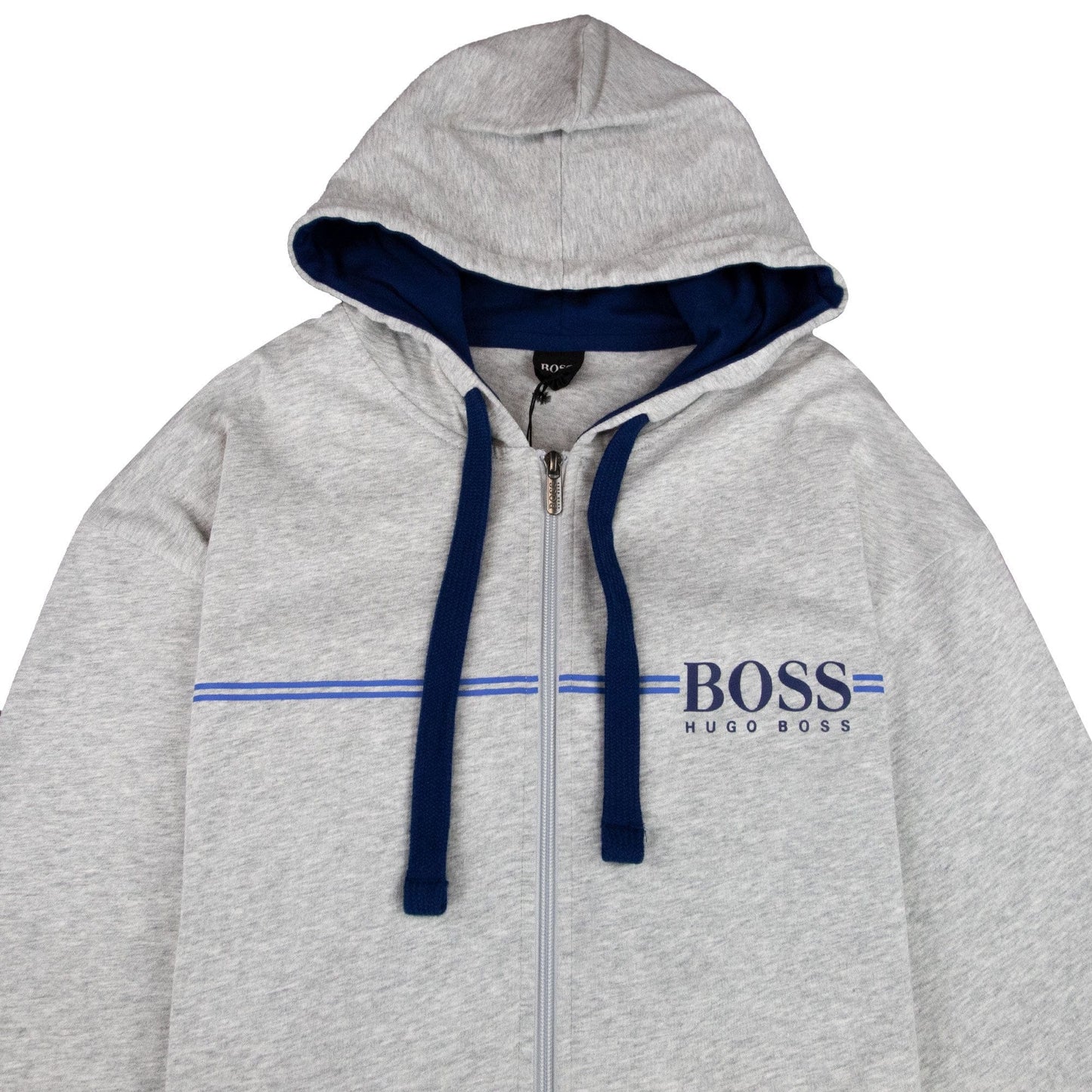 Hugo Boss Authentic Hooded Jacket Grey/Blue