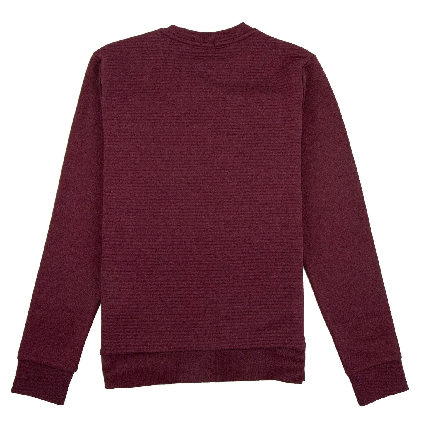 Hugo Boss Salbo Embossed Logo Crewneck Sweatshirt Burgundy
