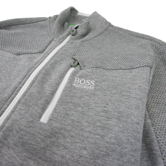 Hugo Boss Skavon Funnel Neck Tracksuit Top Grey