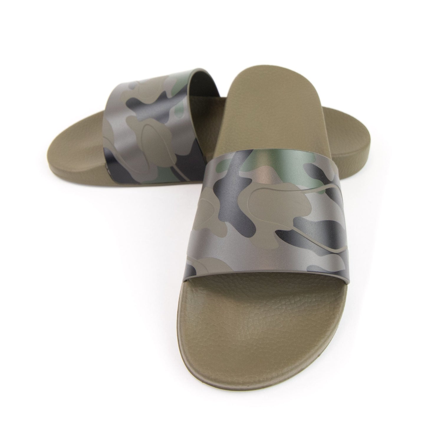 Valentino Camouflage-print rubber pool slides