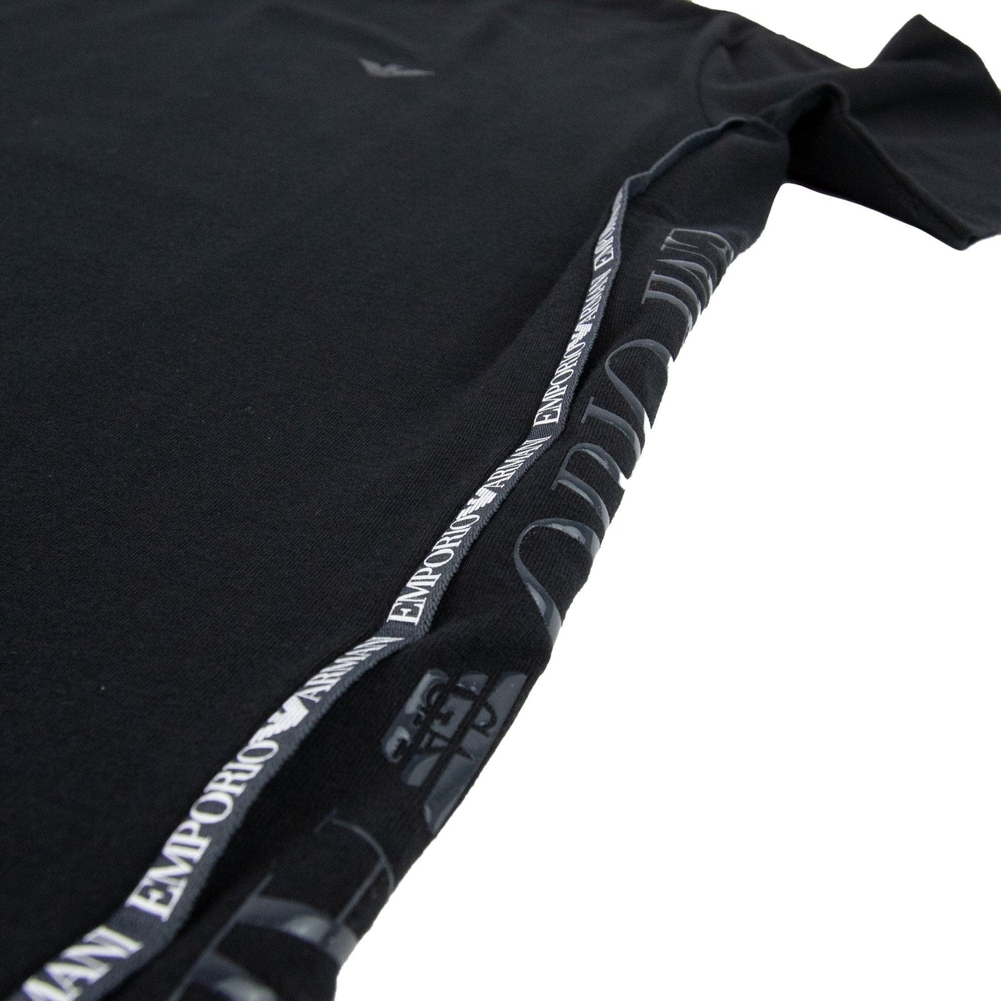 Emporio Armani Chest Logo Side Straight T-Shirt Black 00020