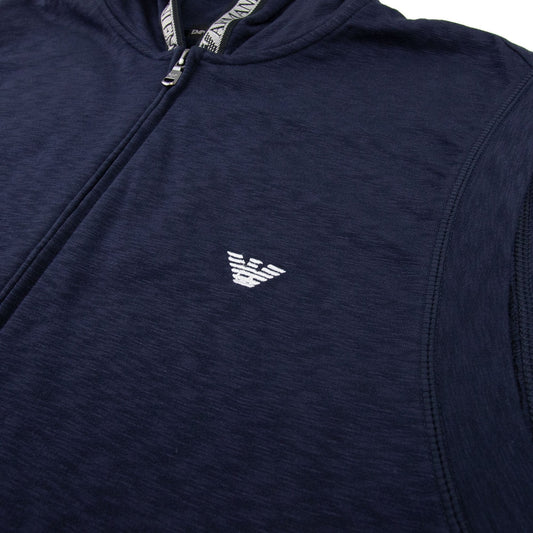 Emporio Armani Sleeveless Hoody Navy Blue 935