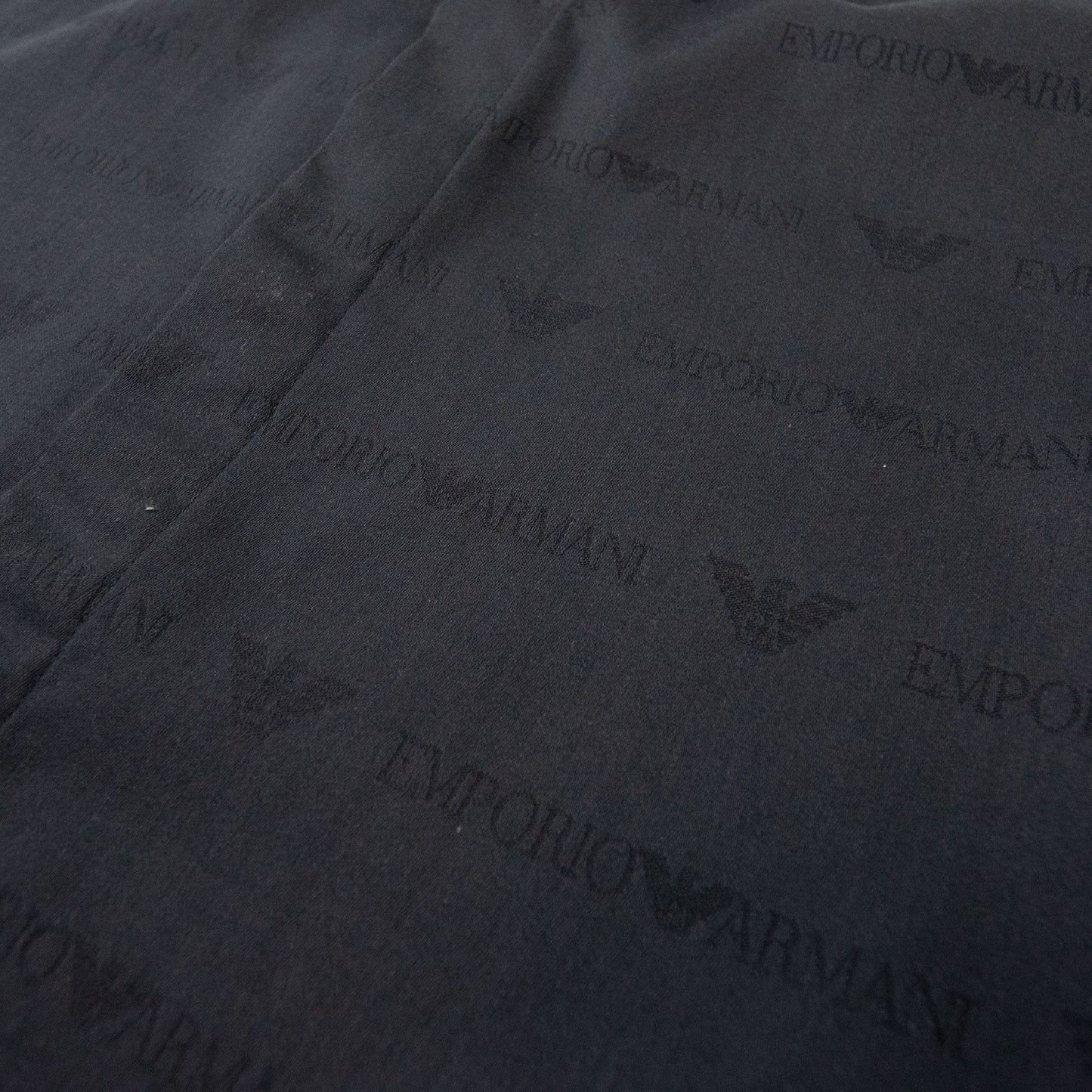 Emporio Armani Jacquard Long Sleeve Logo Shirt Black
