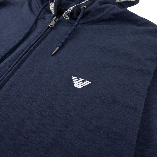 Emporio Armani Swimwear Hooded Sweatshirt Navy Blue 0920