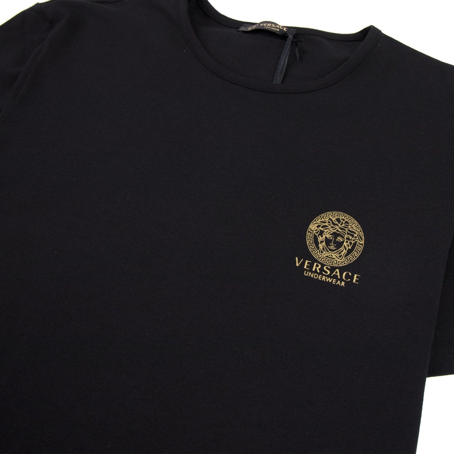 Versace Underwear Chest Logo Box Tee Black