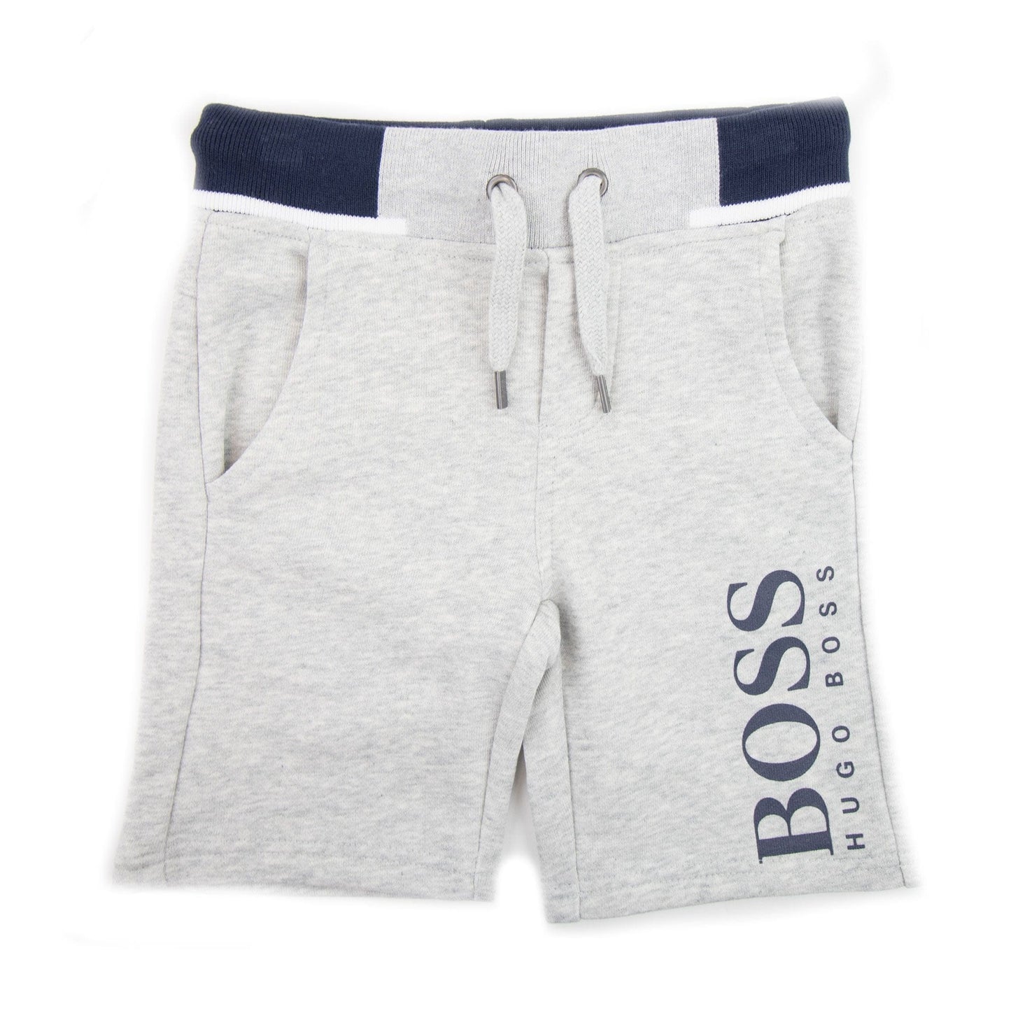 Hugo Boss Kids Logo Bermuda Shorts Grey